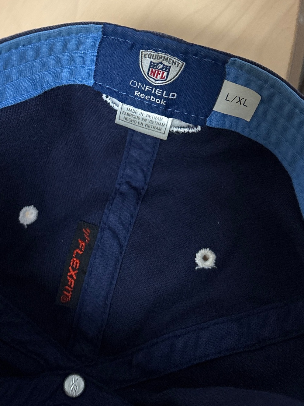 San Diego Chargers baseball cape style/Reebok onfield NFL - Picture 5 of 5
